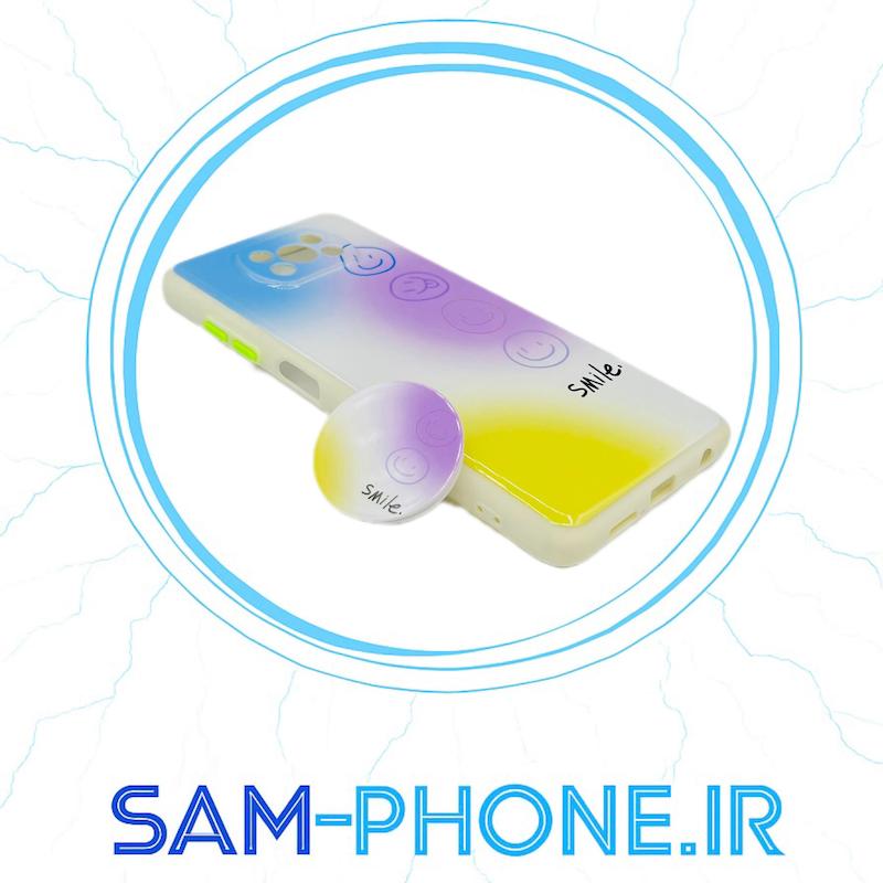 قاب گوشیPoco X3 - Poco X3 NFC - Poco X3 Pro شیائومی طرح آبرنگی لنز کشویی پاپ سوکت دار کد 10499