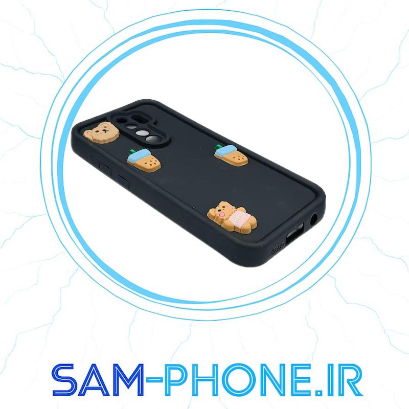 قاب گوشی Redmi Note 8 Pro شیائومی طرح سیلیکونی Solid عروسکی برجسته محافظ لنزدار مشکی کد 10519