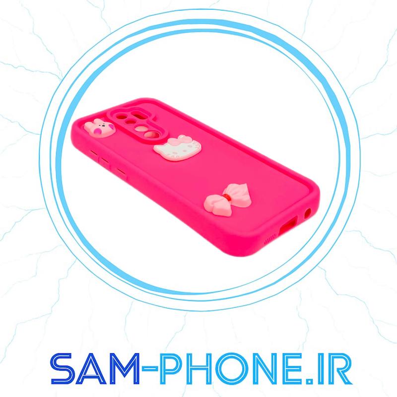 قاب گوشی Redmi Note 8 Pro شیائومی طرح سیلیکونی Solid عروسکی برجسته محافظ لنزدار صورتی کد 10520