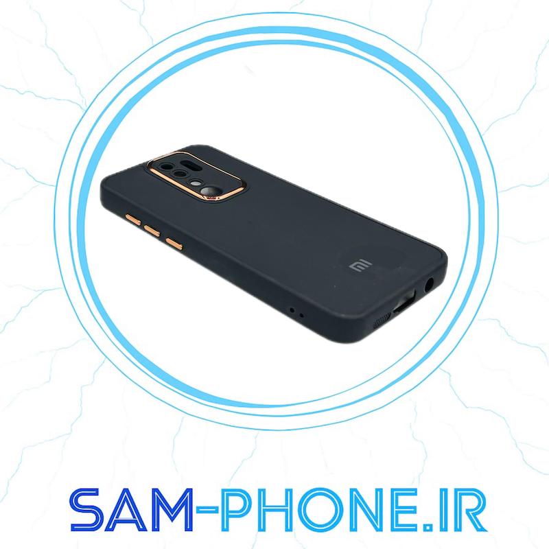 قاب گوشی Redmi Note 8 Pro شیائومی سیلیکونی راک متال کیس محافظ لنزدار مشکی کد 10524