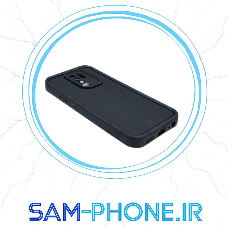 قاب گوشی Redmi Note 8 Pro شیائومی طرح سیلیکونی Solid محافظ لنزدار مشکی کد 10526