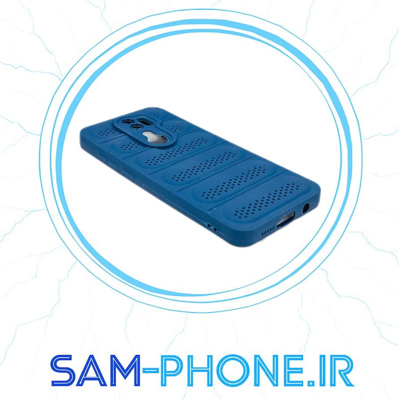 قاب گوشی Redmi 8 Pro شیائومی طرح توری ژله ای سیلیکونی محافظ لنز دار سرمه ای کد 10528