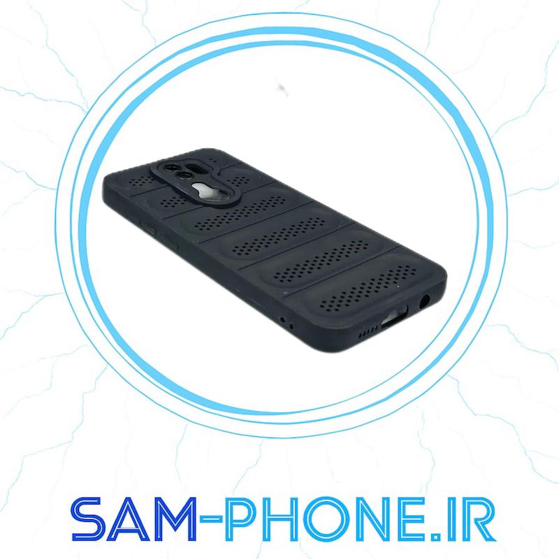 قاب گوشی Redmi 8 Pro شیائومی طرح توری ژله ای سیلیکونی محافظ لنز دار مشکی کد 10530