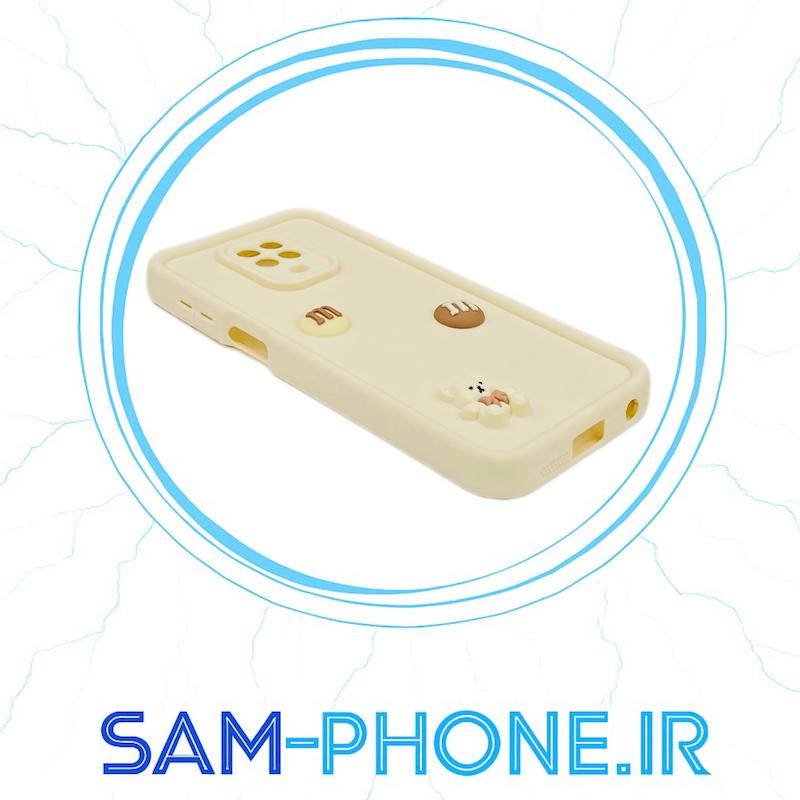 قاب گوشی Redmi Note 9S - Redmi Note 9 Pro شیائومی طرح سیلیکونی Solid عروسکی برجسته محافظ لنزدار سفید کد 10547