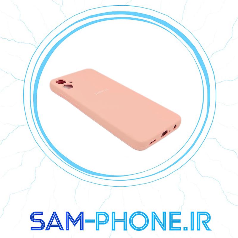 قاب گوشی Galaxy A05 سامسونگ سیلیکونی اورجینال سورا SORA پاک کنی درجه یک زیربسته محافظ لنز دار صورتی فانتزی کد 10548-کپی