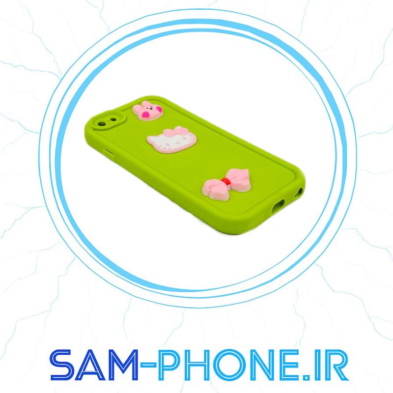 قاب گوشی سولید فانتزی سری iPhone 6 - iPhone 6s آیفون طرح سیلیکونی Solid عروسکی برجسته محافظ لنزدار رنگ سبز کد 10589