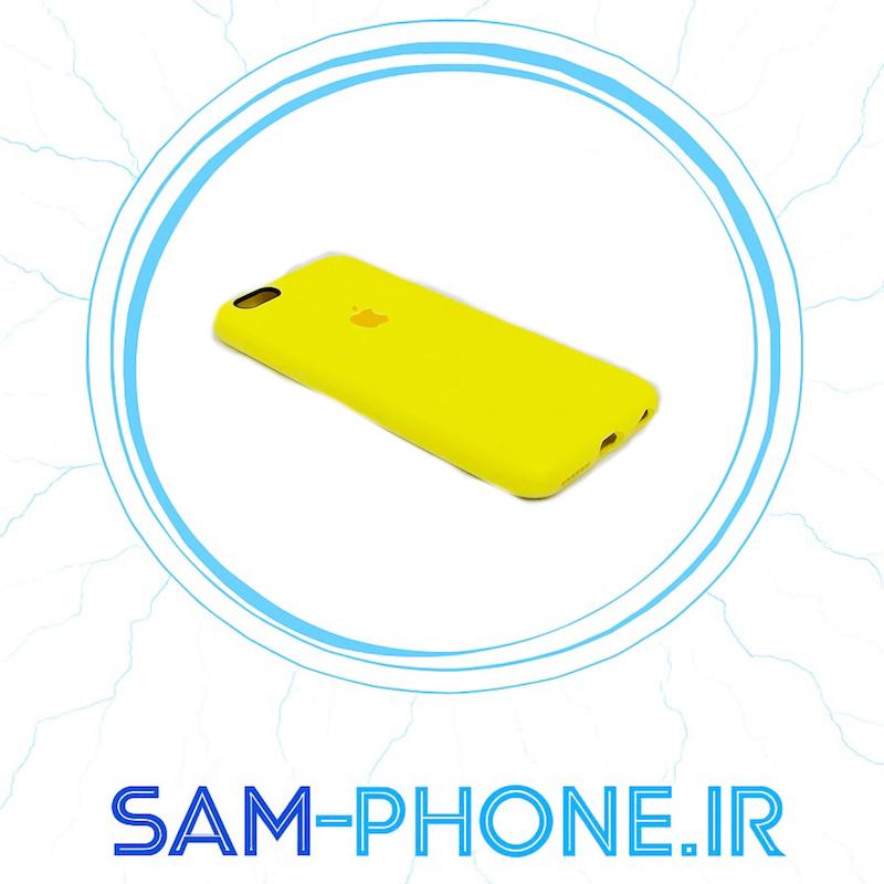 قاب گوشی iPhone 6 - iPhone 6s آیفون سیلیکونی اورجینال سورا SORA پاک کنی درجه یک زیربسته محافظ لنز دار زرد کد 10589