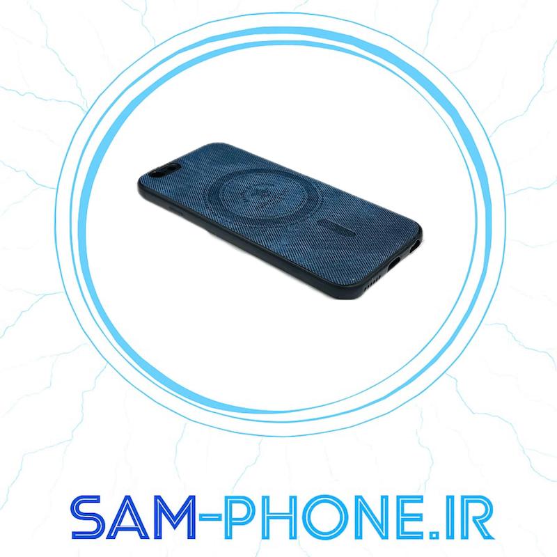 قاب گوش iPhone 6 - iPhone 6s آیفون پشت چرم سرمه ای کد 10597