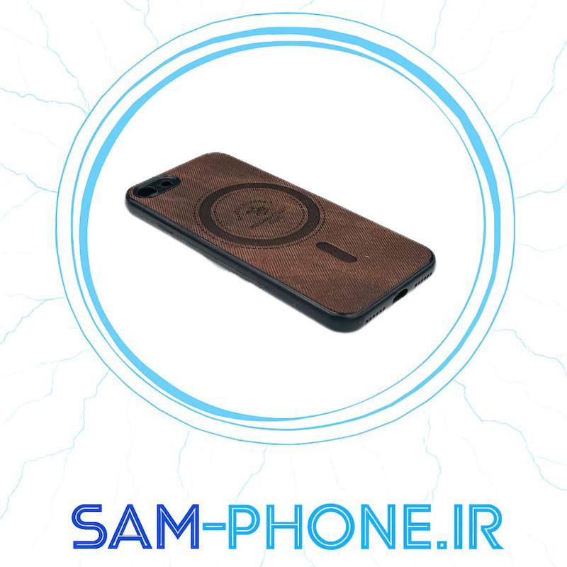 قاب گوش iPhone 7 - iPhone 8 - iPhone SE 2020 آیفون پشت چرم قهوه ای کد 10641