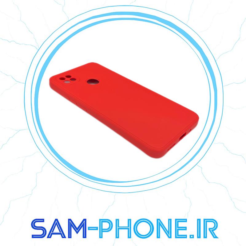 قاب گوشی Xiaomi Redmi 9C - Redmi 10A - Poco C3 شیائومی سیلیکونی راک زیر بسته محافظ لنز دار قرمز کد 10723