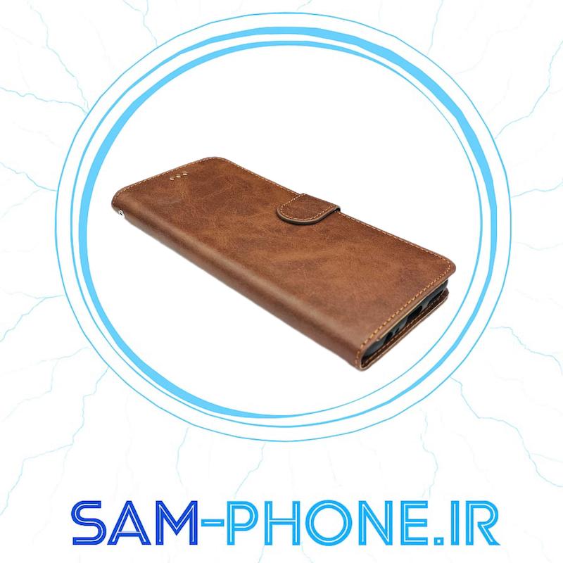 کیف گوشی موبایل Redmi 10X - Redmi Note 9 شیائومی کلاسوری اورجینال مدل SPORT 2026 محافظ لنزدار قهوه ای کد 10736