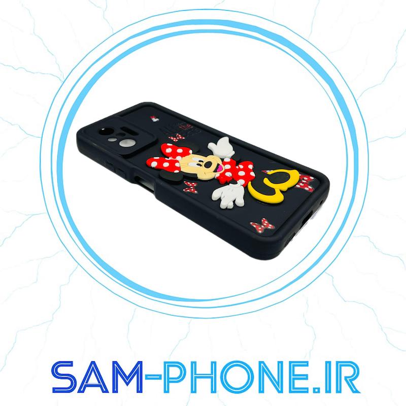 قاب گوشی Redmi Note 10 Pro 4G - Redmi Note 10 Pro Max شیائومی طرح سیلیکونی Solid عروسکی برجسته محافظ لنزدار مشکی کد 10782
