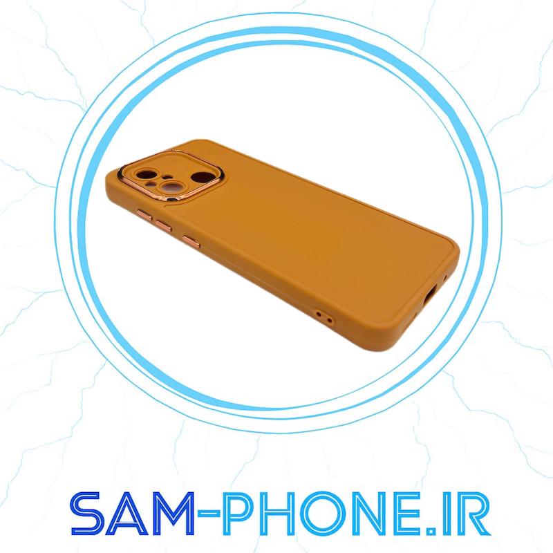 قاب گوشی Redmi 12C - Poco C55 - Redmi 11A شیائومی سیلیکونی راک متال کیس محافظ لنزدار کد 10813