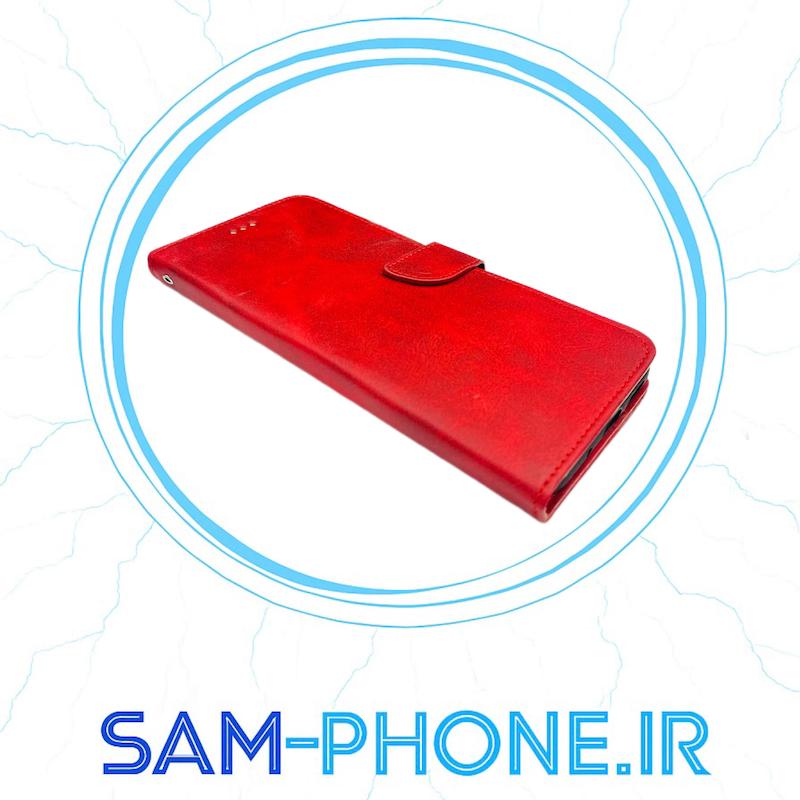 کیف گوشی موبایل Redmi 12C - Poco C55 - Redmi 11A شیائومی کلاسوری اورجینال مدل SPORT 2026 محافظ لنزدار قرمز کد 10815