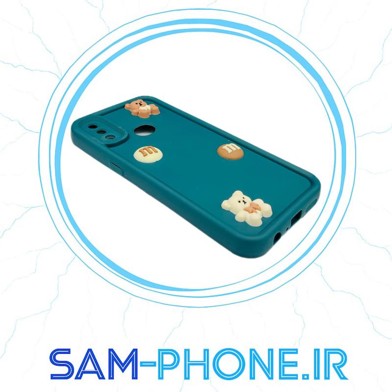 قاب گوشی Galaxy A10S سامسونگ طرح سیلیکونی Solid عروسکی برجسته محافظ لنزدار سبز کد 10827