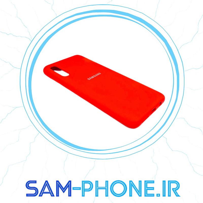 قاب گوشی Galaxy A30S - Galaxy A50S - Galaxy A50 سامسونگ سیلیکونی پاک کنی اورجینال زیر بسته محافظ لنز دار قرمز کد 10850
