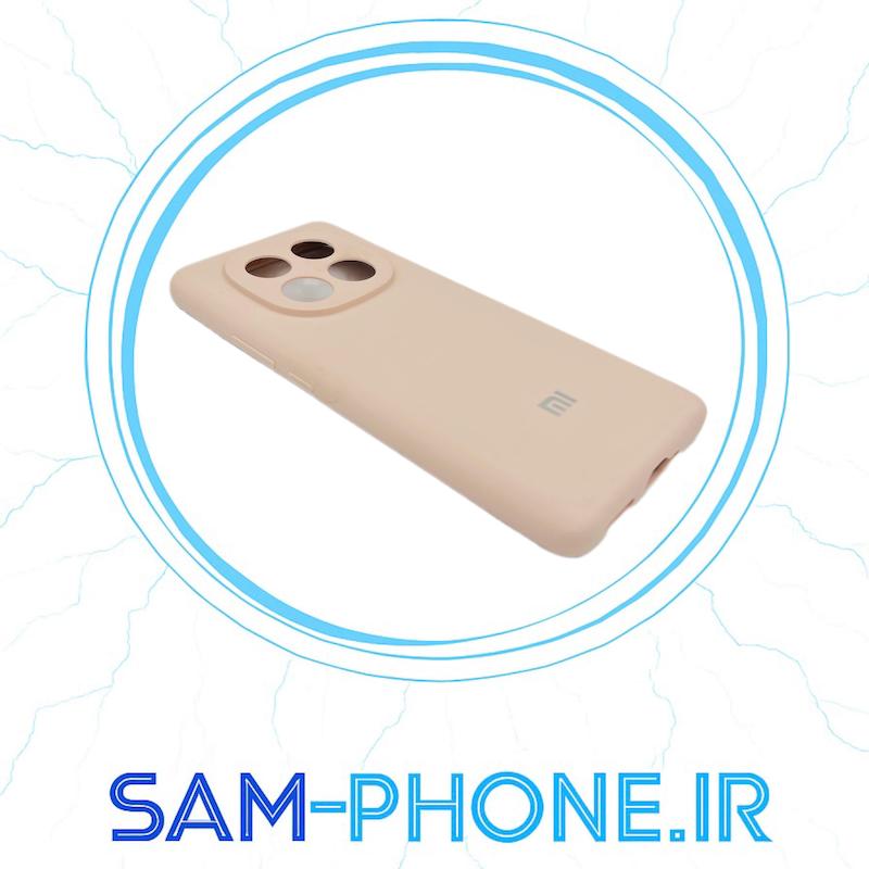 قاب گوشی Xiaomi Redmi Note 14 Pro 4G شیائومی سیلیکونی پاک کنی اورجینال زیر بسته محافظ لنز دار کرمی کد 10949
