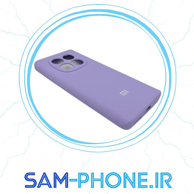 قاب گوشی Xiaomi Redmi Note 14 Pro 4G شیائومی سیلیکونی پاک کنی اورجینال زیر بسته محافظ لنز دار بنفش کد 10950