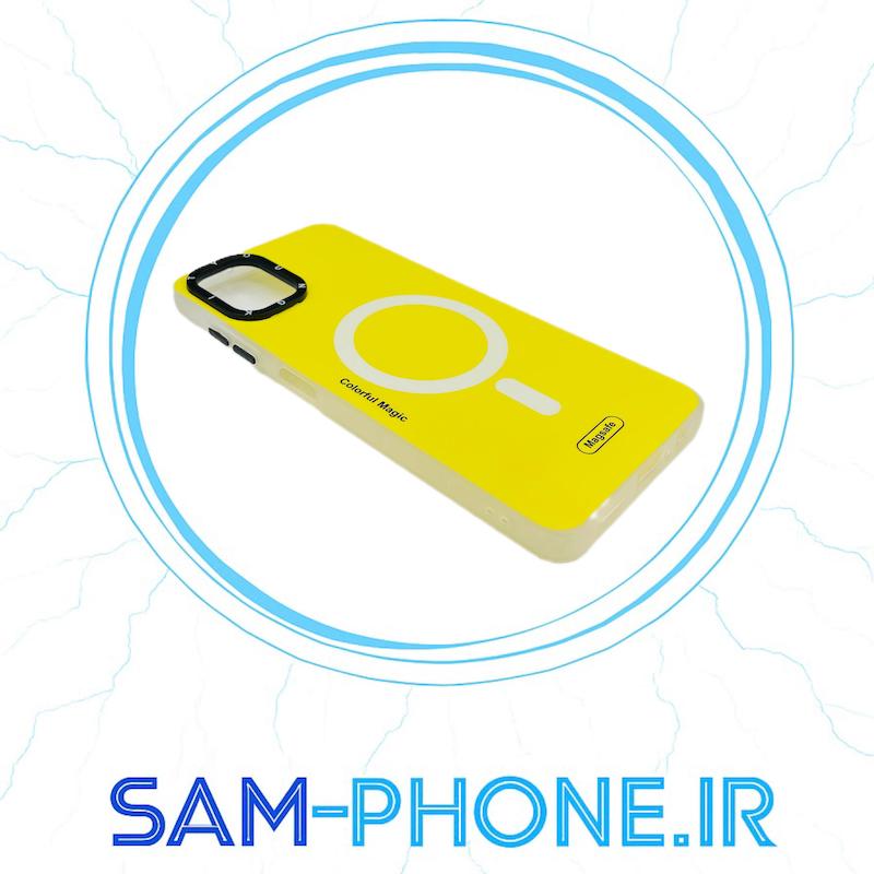 قاب گوشی Galaxy A06 سامسونگ طرح ضد ضربه مات یانگ کیت YoungKit طرح مگ سیف زرد کد 10960