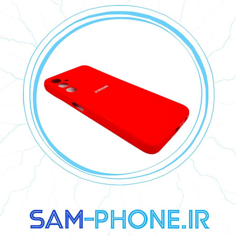 قاب گوشی Galaxy A05S سامسونگ سیلیکونی پاک کنی اورجینال زیر بسته محافظ لنز دار قرمز کد 10987