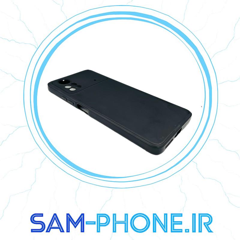 قاب گوشی Poco M4 Pro 4G شیائومی سیلیکونی های کپی زیربسته محافظ لنز دار مشکی کد 11040