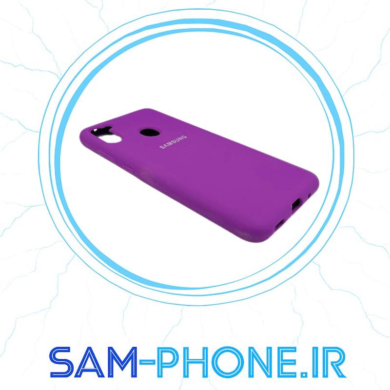 قاب گوشی Galaxy A11 - Galaxy M11 سامسونگ سیلیکونی اورجینال پاک کنی درجه یک بنفش کد 11046