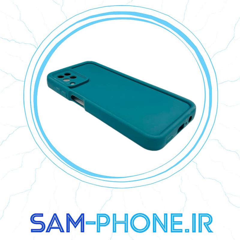 قاب گوشی Galaxy A12 - Galaxy M12 سامسونگ طرح سیلیکونی Solid محافظ لنزدار سبز کد 11059