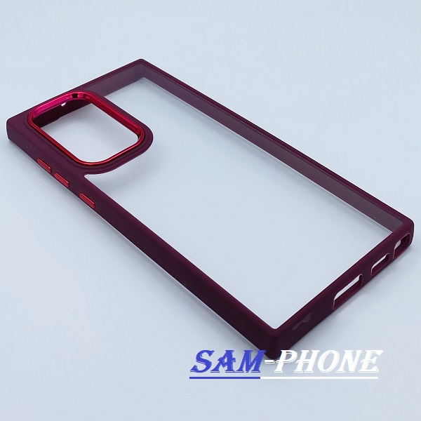مشخصات و خرید قاب گوشی Galaxy S22 Ultra سامسونگ اورجینال متال NEW SKIN طرح پشت شیشه ای شفاف دور سیلیکونی قرمز تیره ، خرید قاب گوشی Galaxy S22 Ultra سامسونگ اورجینال متال NEW SKIN طرح پشت شیشه ای شفاف دور سیلیکونی قرمز تیره از فروشگاه سام فون ، قیمت قاب گوشی Galaxy S22 Ultra سامسونگ اورجینال متال NEW SKIN طرح پشت شیشه ای شفاف دور سیلیکونی قرمز تیره