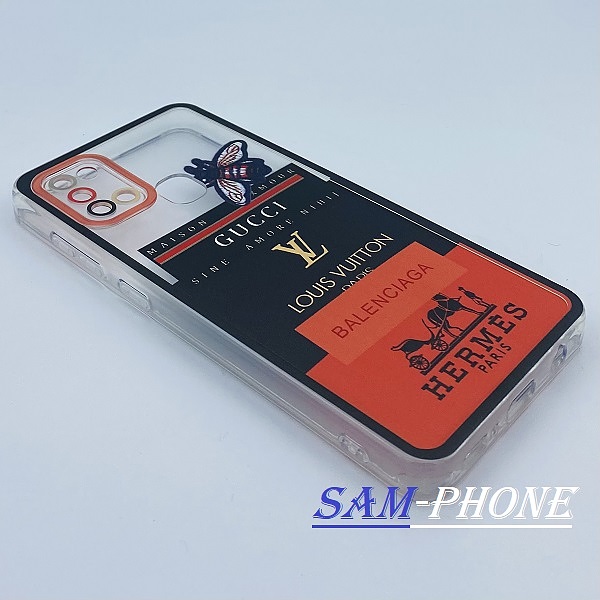 قاب گوشی Galaxy A21S سامسونگ ژله ای طرح دار شفاف محافظ لنز دار لاکچری کد 6