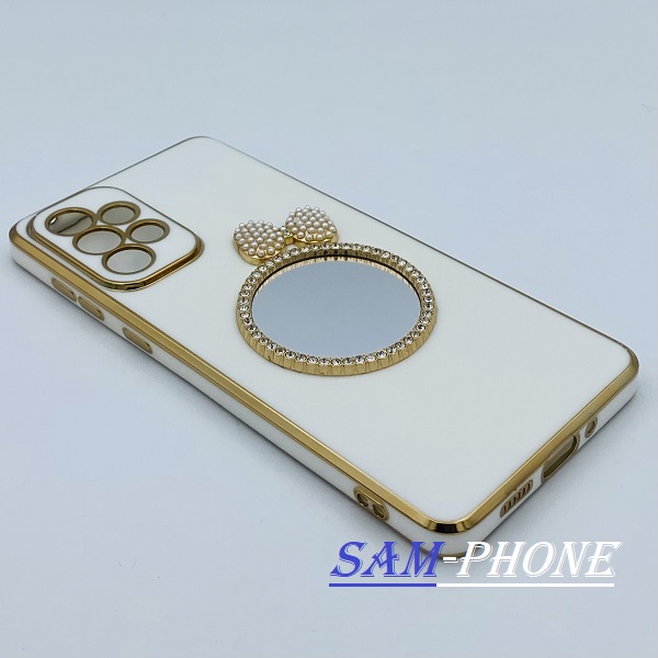 مشخصات و خرید قاب گوشی Galaxy A73 5G سامسونگ مای کیس گلد لاین دور طلایی محافظ لنز دار آینه ای پاپیونی نگیندار سفید ، خرید قاب گوشی Galaxy A73 5G سامسونگ مای کیس گلد لاین دور طلایی محافظ لنز دار آینه ای پاپیونی نگیندار سفید از فروشگاه سام فون ، قیمت قاب گوشی Galaxy A73 5G سامسونگ مای کیس گلد لاین دور طلایی محافظ لنز دار آینه ای پاپیونی نگیندار سفید ، ارزانترین قیمت قاب گوشی Galaxy A73 5G سامسونگ مای کیس گلد لاین دور طلایی محافظ لنز دار آینه ای پاپیونی نگیندار سفید