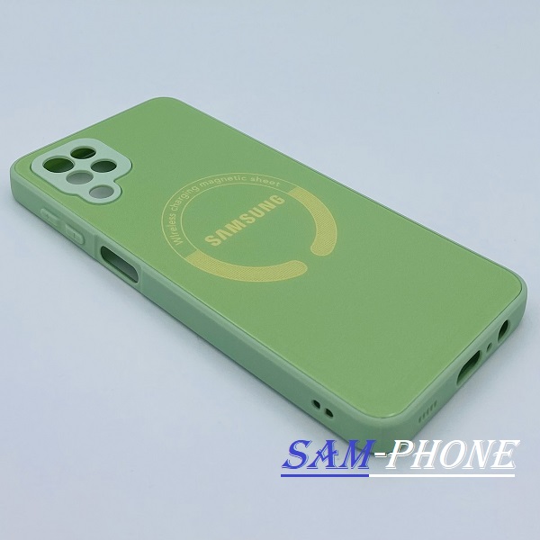 مشخصات و خرید قاب گوشی Galaxy  A12سامسونگ مدل WIreless charging magnetic sheet ضد خش پشت گلس شیشه ای شارژ وایرلس محافظ لنز دار سبز چمنی ،خرید از فروشگاه سام فون ، قیمت ،ارزانترین قیمت قاب گوشی Galaxy  A12سامسونگ مدل WIreless charging magnetic sheet ضد خش پشت گلس شیشه ای شارژ وایرلس محافظ لنز دار سبز چمنی