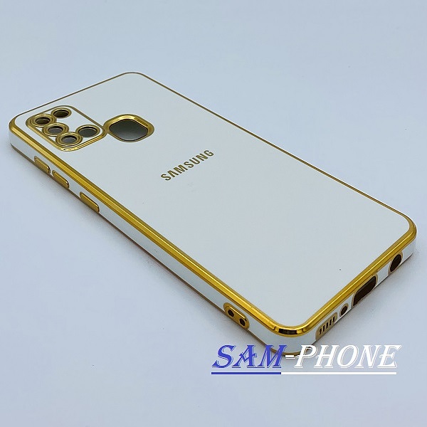 مشخصات و خرید قاب گوشی Galaxy A21S سامسونگ طرح ژله ای مای کیس گلد لاین دور طلایی محافظ لنز دار رنگ سفید ، خرید قاب گوشی Galaxy A21S سامسونگ طرح ژله ای مای کیس گلد لاین دور طلایی محافظ لنز دار رنگ سفید از فروشگاه سام فون ، قیمت قاب گوشی Galaxy A21S سامسونگ طرح ژله ای مای کیس گلد لاین دور طلایی محافظ لنز دار رنگ سفید ، ارزانترین قیمت قاب گوشی Galaxy A21S سامسونگ طرح ژله ای مای کیس گلد لاین دور طلایی محافظ لنز دار رنگ سفید