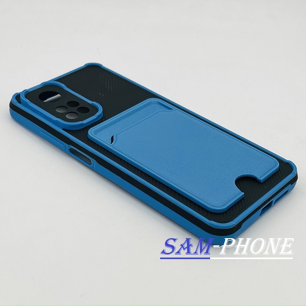 قاب گوشی Mi 10T - Mi 10T Pro شیائومی خرچنگی جا کارتی دار محافظ لنز دار کد 2