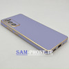قاب گوشی Galaxy S20 FE سامسونگ طرح ژله ای مای کیس گلد لاین دور طلایی محافظ لنز شیشه ای رنگ طوسی کد 69
