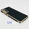قاب گوشی Galaxy S20 FE سامسونگ طرح ژله ای مای کیس گلد لاین دور طلایی محافظ لنز شیشه ای رنگ مشکی کد 72