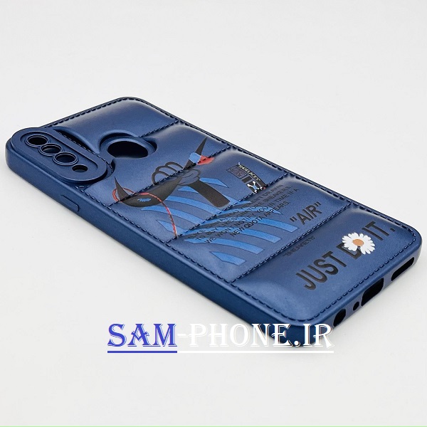 قاب گوشی Galaxy A20S سامسونگ سیلیکون ژله ای پافر PC زیر بسته محافظ لنز دار طرح فانتزی رنگ آبی کد 62