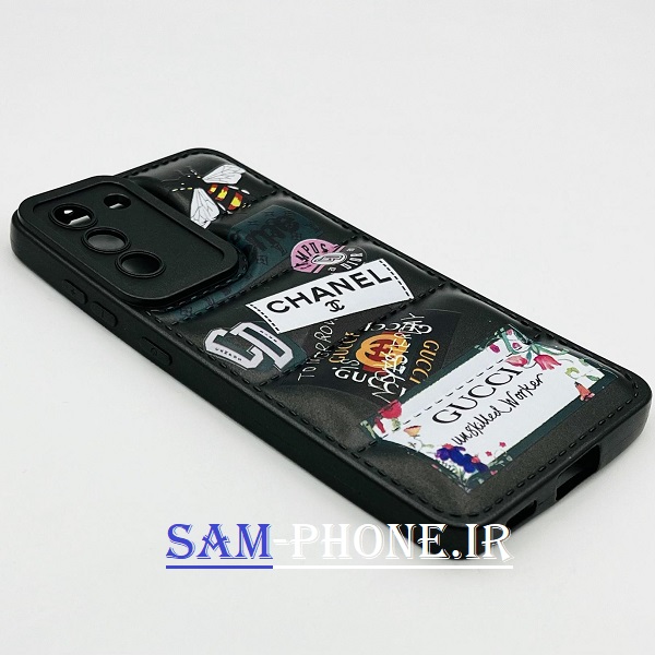 قاب گوشی Galaxy S21 FE سامسونگ سیلیکون ژله ای پافر PC زیر بسته محافظ لنز دار طرح فانتزی رنگ مشکی کد 100
