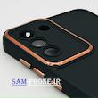 قاب گوشی Galaxy S21 FE سامسونگ سیلیکونی راک متال کیس محافظ لنزدار مشکی کد 105