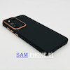 قاب گوشی Galaxy S21 FE سامسونگ سیلیکونی راک متال کیس محافظ لنزدار مشکی کد 105
