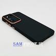 قاب گوشی Galaxy S21 FE سامسونگ سیلیکونی راک متال کیس محافظ لنزدار مشکی کد 105