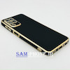 قاب گوشی Galaxy A22 4G - Galaxy M32 4G سامسونگ طرح ژله ای مای کیس گلد لاین دور طلایی محافظ لنز شیشه ای رنگ مشکی کد 137