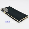 قاب گوشی Galaxy S22 Ultra سامسونگ طرح ژله ای مای کیس گلد لاین دور طلایی محافظ لنز شیشه ای رنگ مشکی کد 46