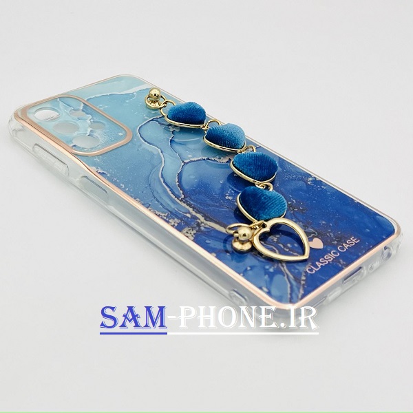 قاب گوشی Galaxy A23 4g سامسونگ طرح لاکچری دستبندی آویزدار زنجیری قلبی محافظ لنز دار کد 174