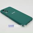 قاب گوشی Galaxy A23 4G سامسونگ سیلیکونی اورجینال سورا SORA پاک کنی درجه یک زیربسته محافظ لنز دار سبز تیره کد 204