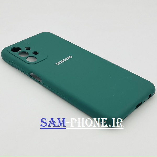 قاب گوشی Galaxy A23 4G سامسونگ سیلیکونی اورجینال سورا SORA پاک کنی درجه یک زیربسته محافظ لنز دار سبز تیره کد 204