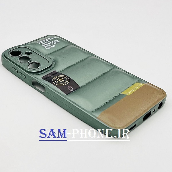 قاب گوشی Galaxy A24 سامسونگ سیلیکون ژله ای پافر PC زیر بسته محافظ لنز دار طرح فانتزی رنگ سبز کد 34