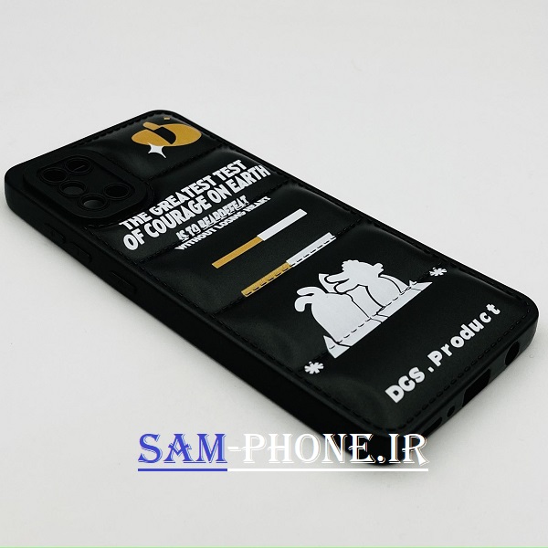 قاب گوشی Galaxy A31 سامسونگ سیلیکون ژله ای پافر PC زیر بسته محافظ لنز دار طرح فانتزی رنگ مشکی کد 43