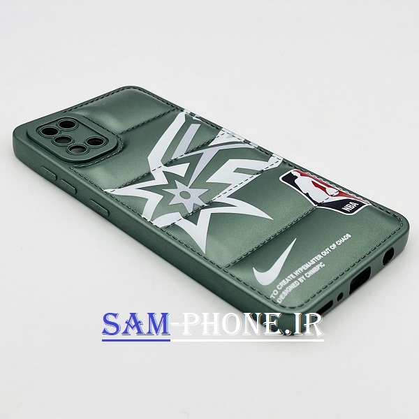 قاب گوشی Galaxy A31 سامسونگ سیلیکون ژله ای پافر PC زیر بسته محافظ لنز دار طرح فانتزی رنگ سبز کد 48