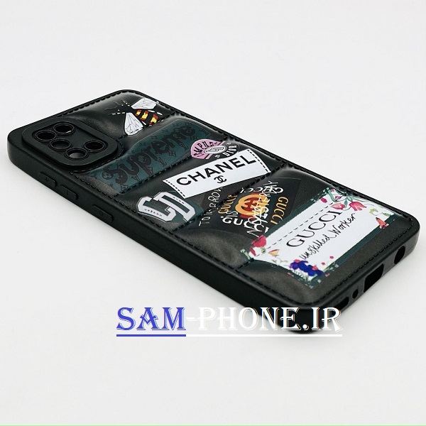 قاب گوشی Galaxy A31 سامسونگ سیلیکون ژله ای پافر PC زیر بسته محافظ لنز دار طرح فانتزی رنگ مشکی کد 51