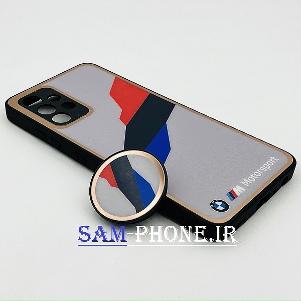 قاب گوشی Galaxy A32 4G سامسونگ اورجینال طرح دار مای کیس گلد لاین دور طلایی محافظ لنز دار پاپ سوکت دار کد 76